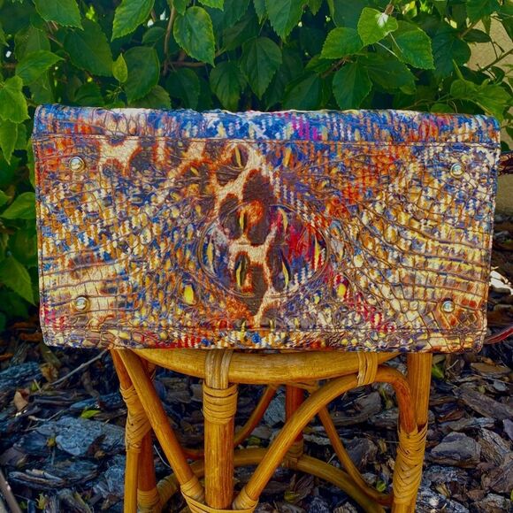 BRAHMIN CAROLINE TRENDSETTER MELBOURNE EMBOSSED LEATHER NWT - Picture 4 of 13